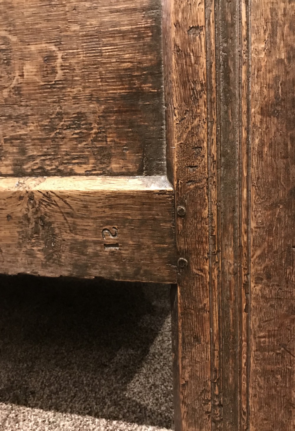 Super 17th Century Oak Coffer View III