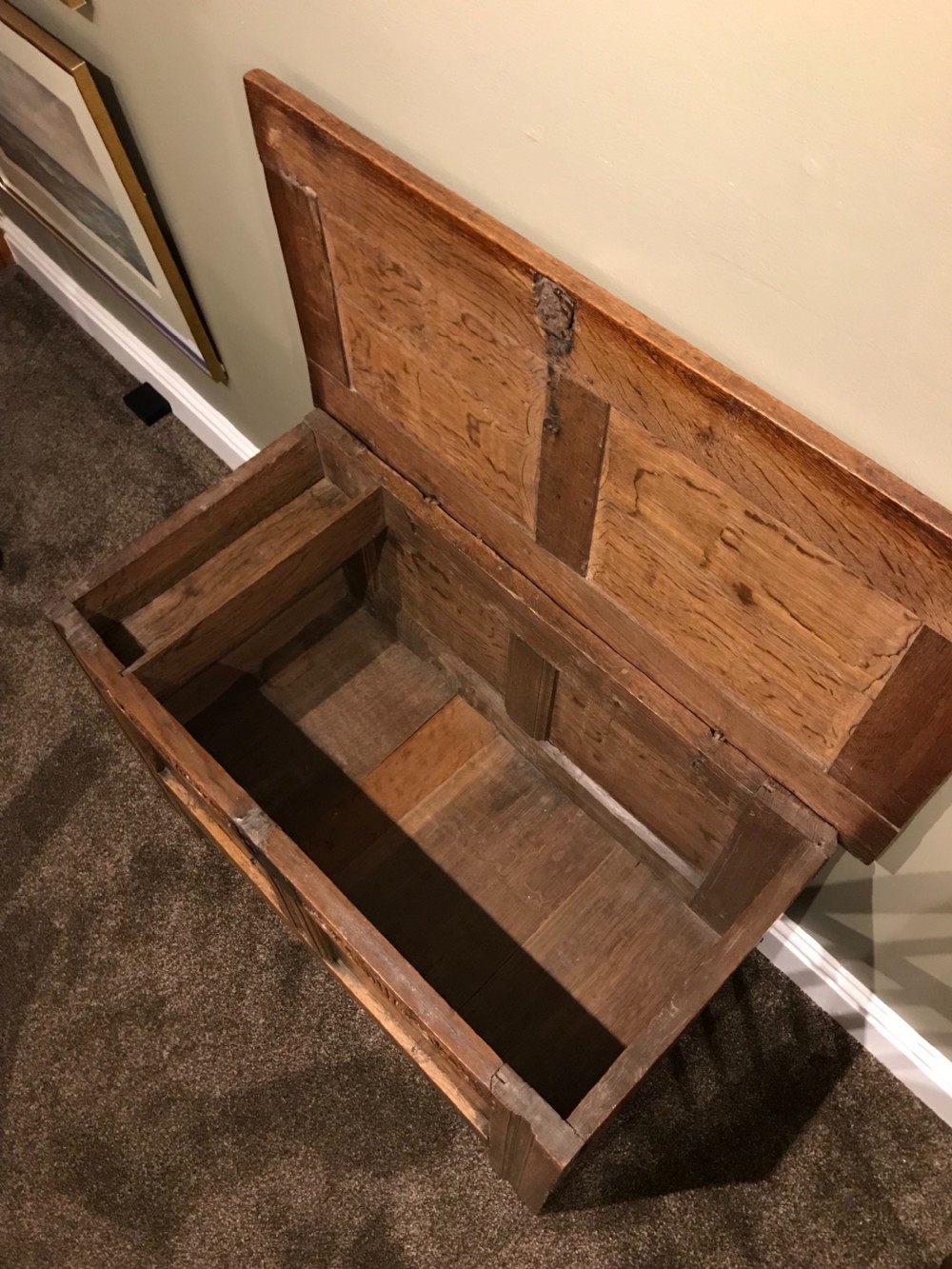 Super 17th Century Oak Coffer View VIII