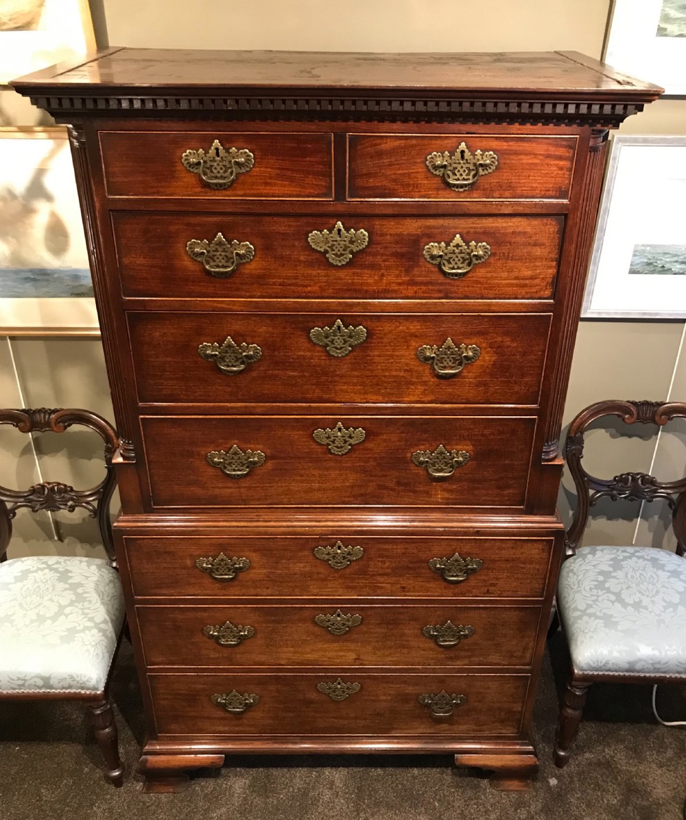 Stunning George III Mahogany Tallboy Chest on Chest View V