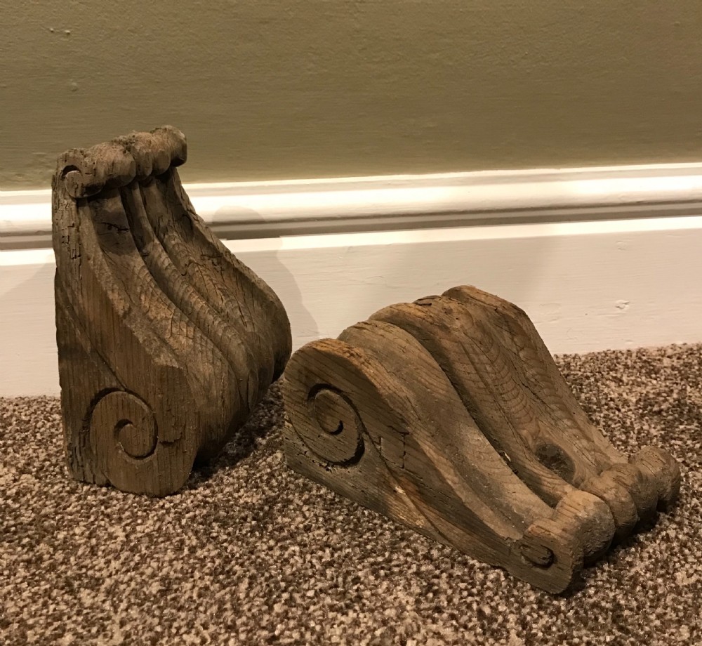 Pair of Georgian Carved Corbels  View II