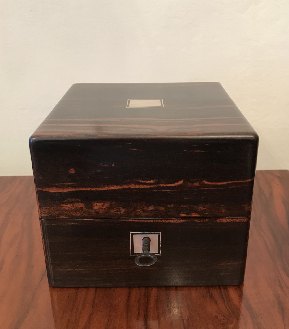Stunning Victorian Coromandel Perfume Bottle Box