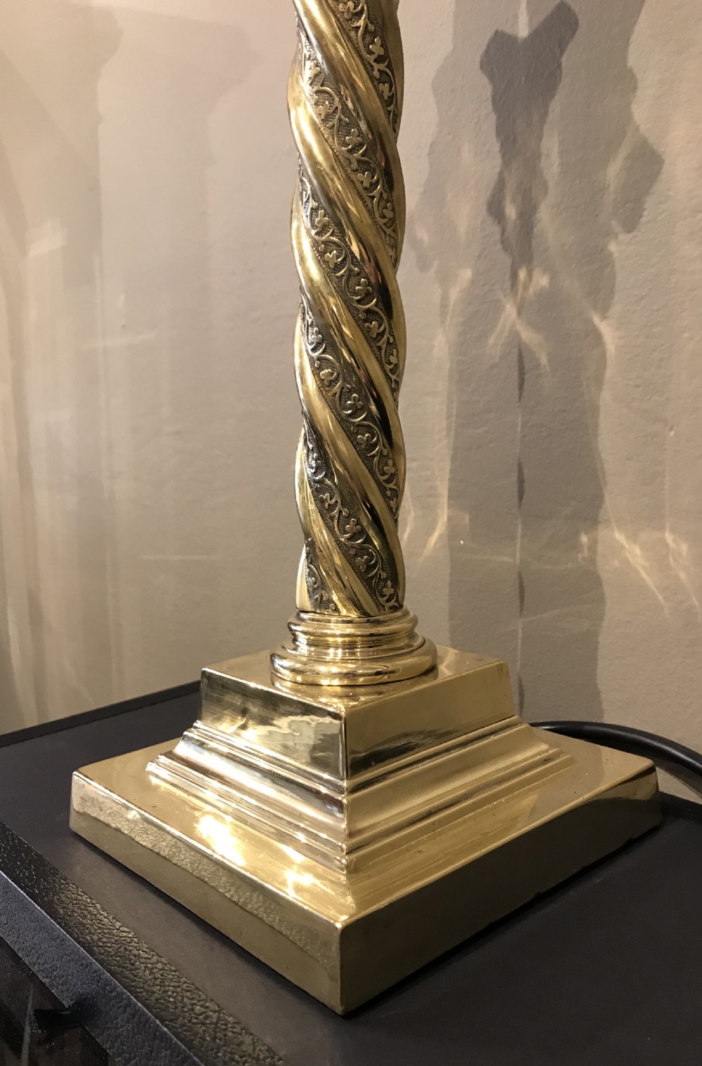 Victorian Brass Corinthian Table Lamp (1 of 2) View IV