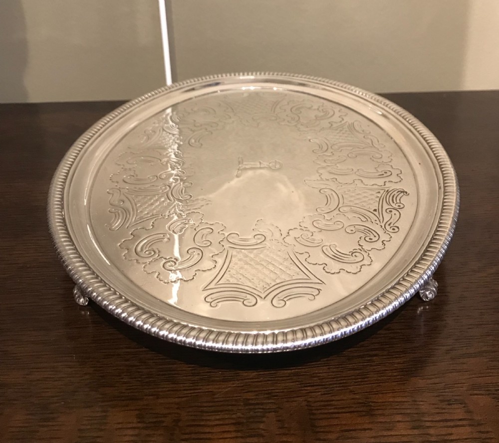 George III Silver Salver by Hannam & Crouch, 1801 View III