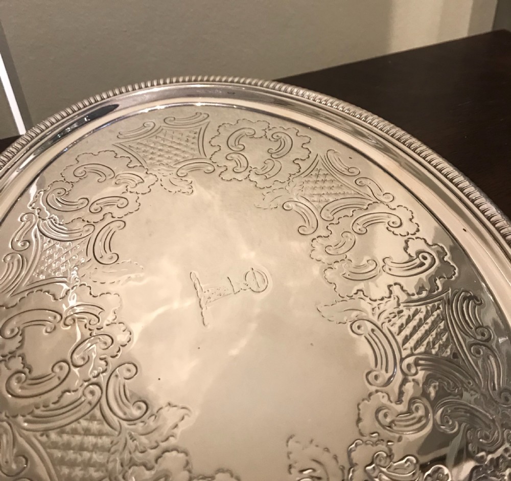 George III Silver Salver by Hannam & Crouch, 1801 View IV