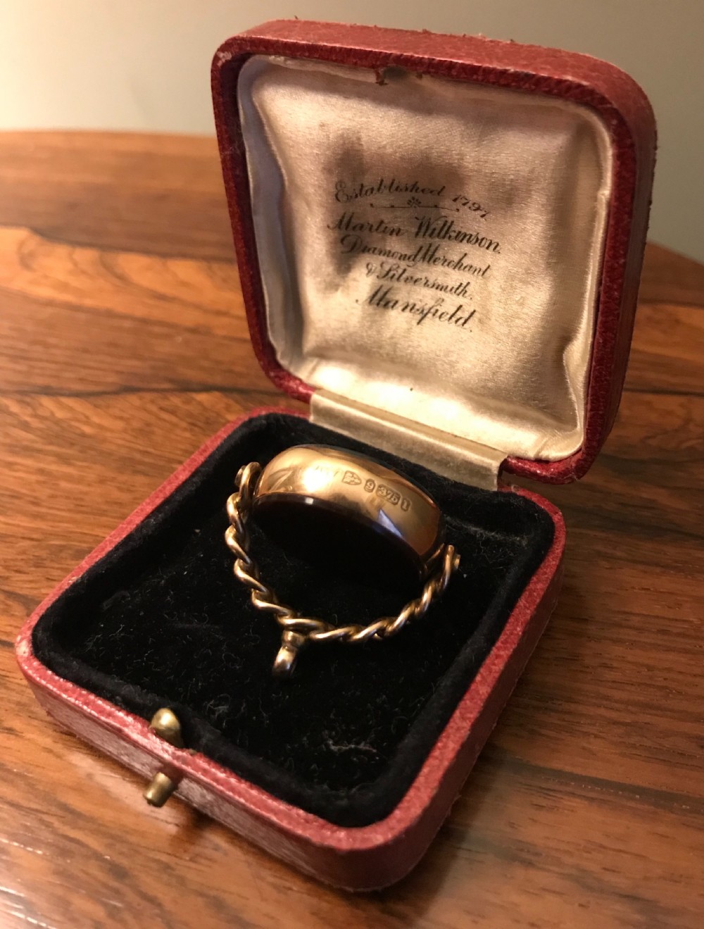 Victorian 9ct Gold Fob, Chester 1892 View III