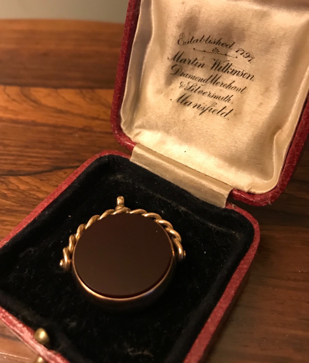 Victorian 9ct Gold Fob, Chester 1892 View V