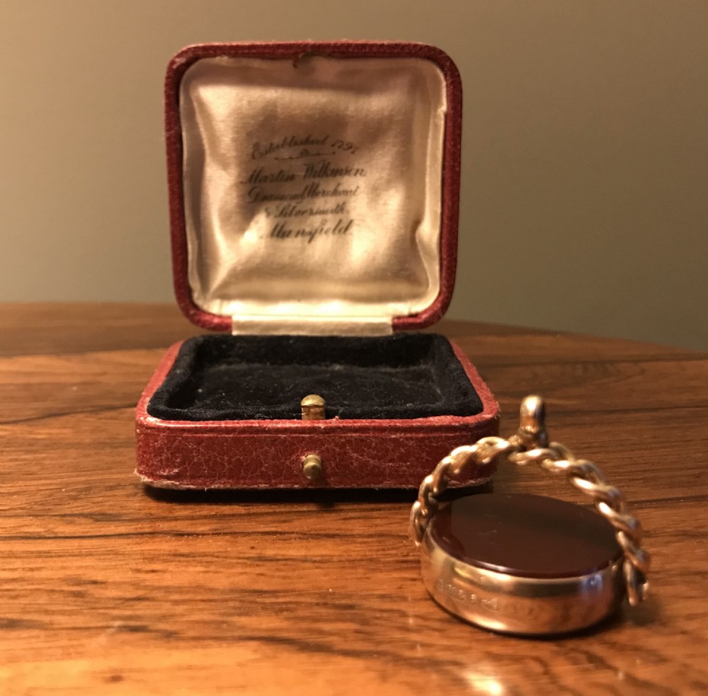 Victorian 9ct Gold Fob, Chester 1892 View IX
