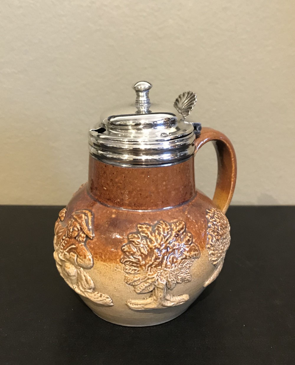 William IV Silver & Stoneware Mustard, 1832