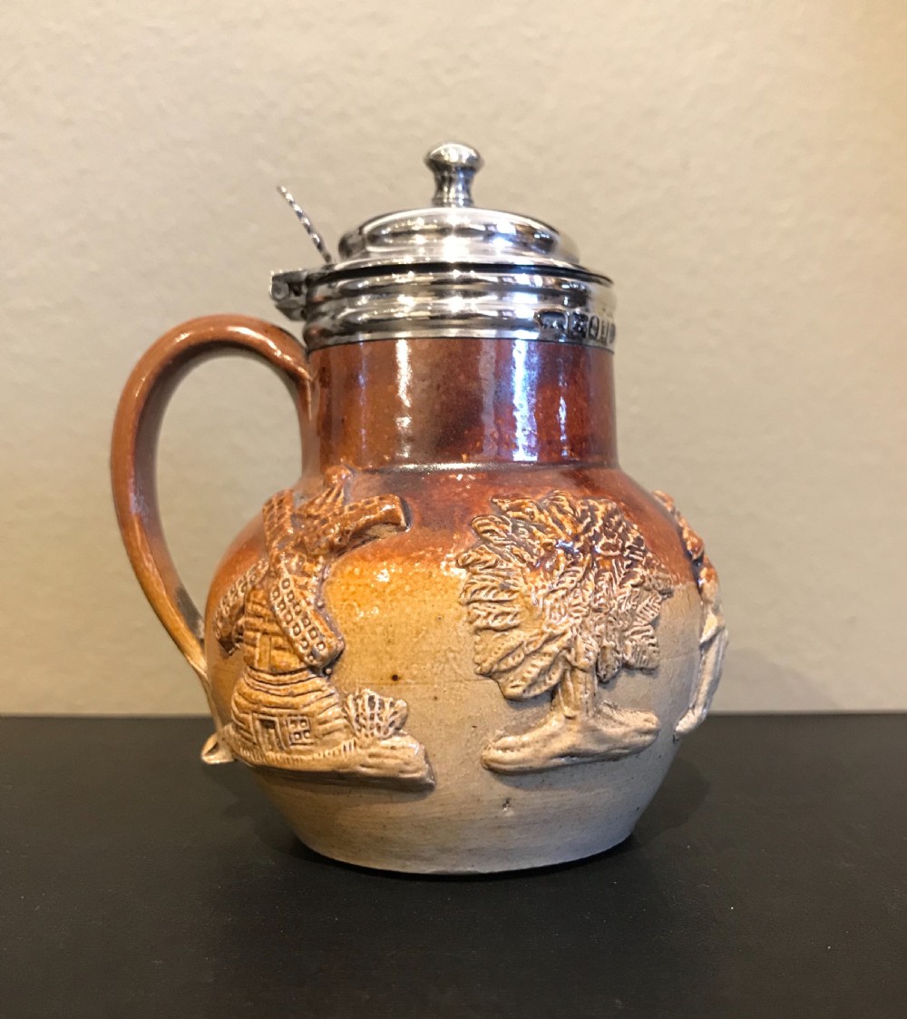 William IV Silver & Stoneware Mustard, 1832 View II