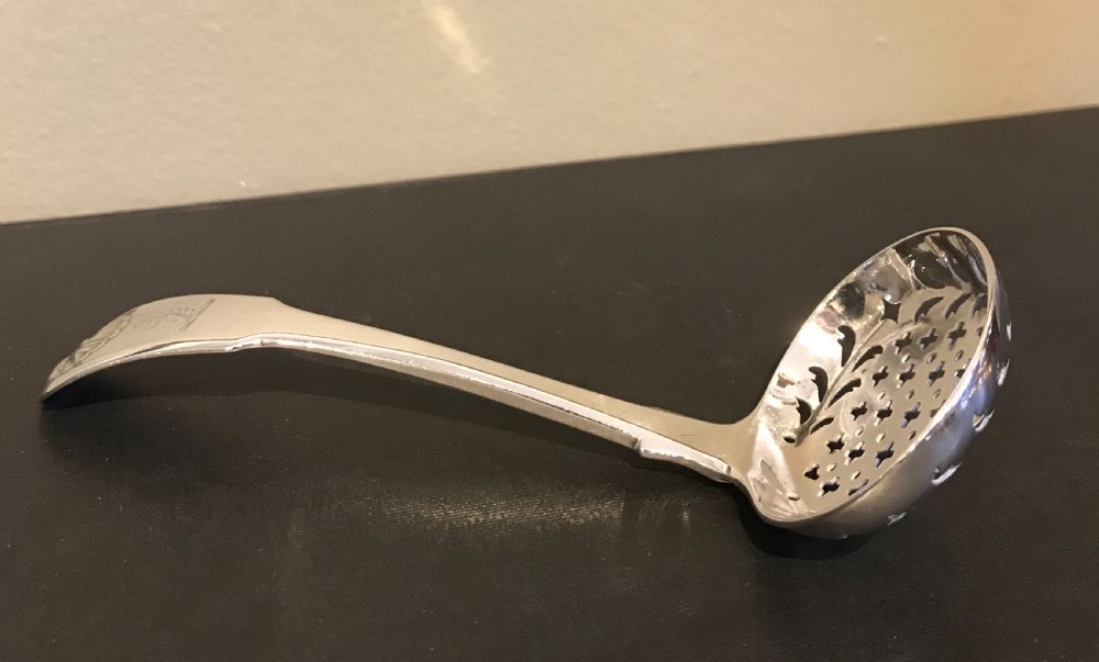 George III Silver Sugar Sifter Spoon View III