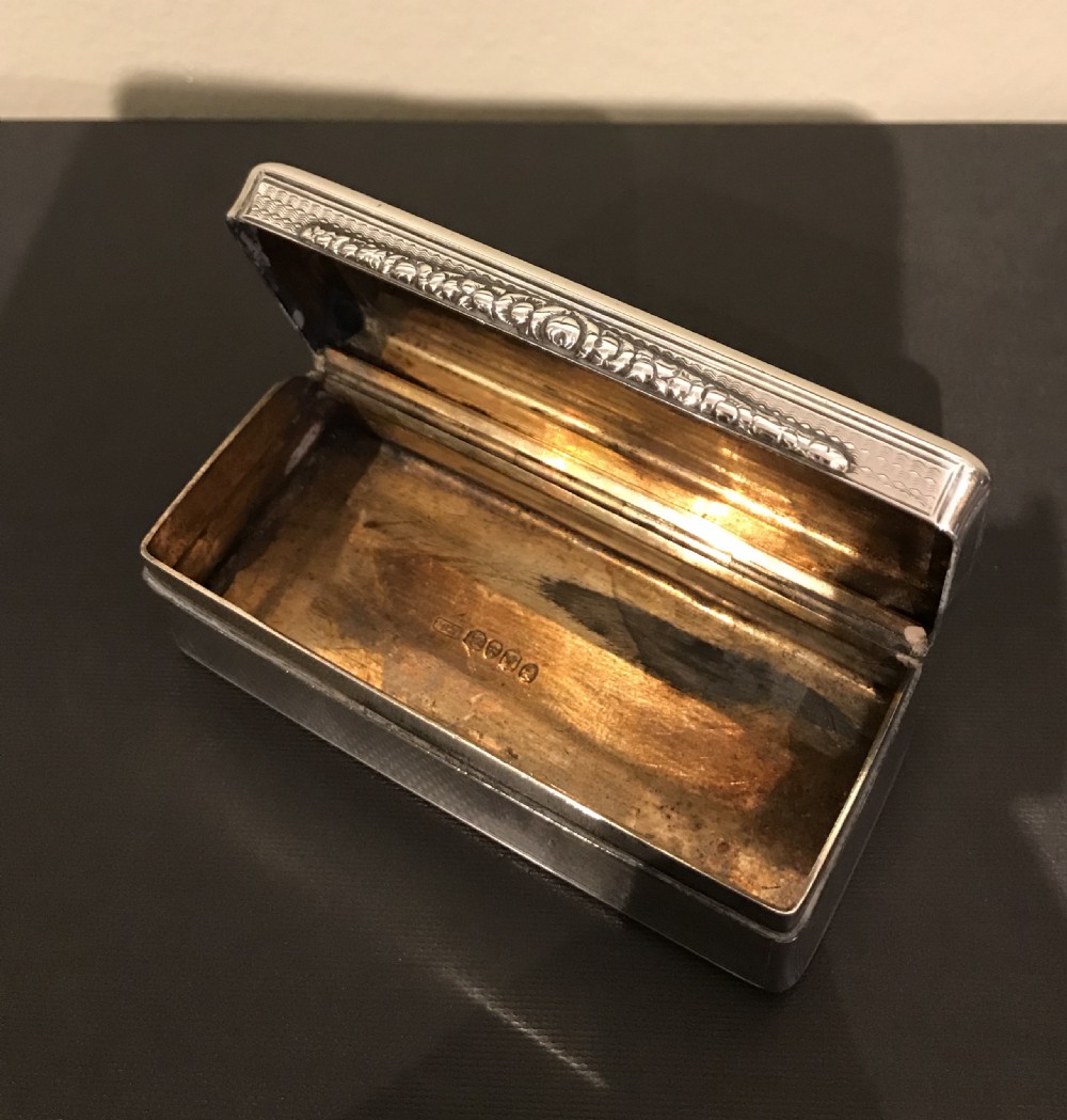 Quality William IV Table Snuff Box View VI