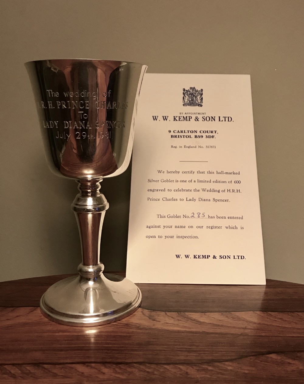 Solid Silver Goblet