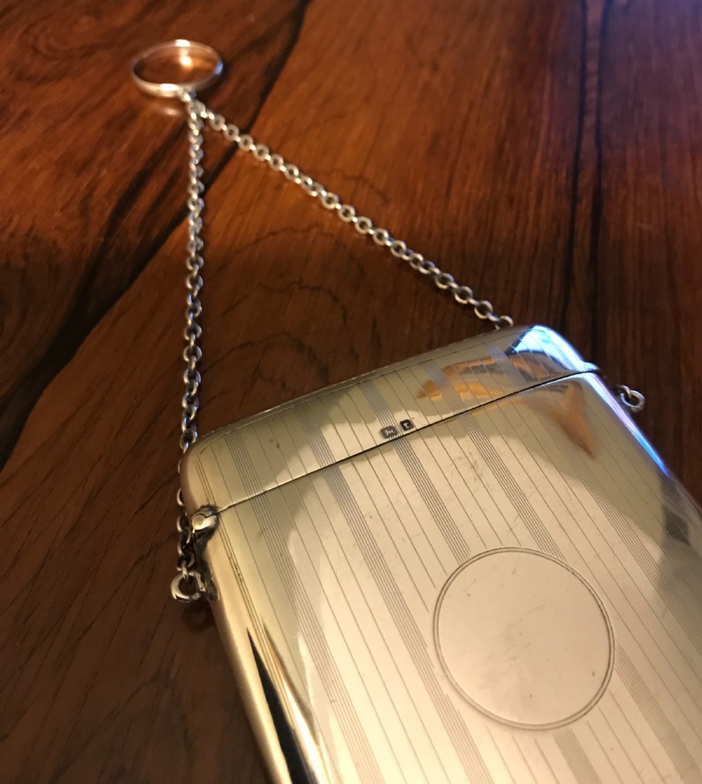 George V Solid Silver Card Case View IV