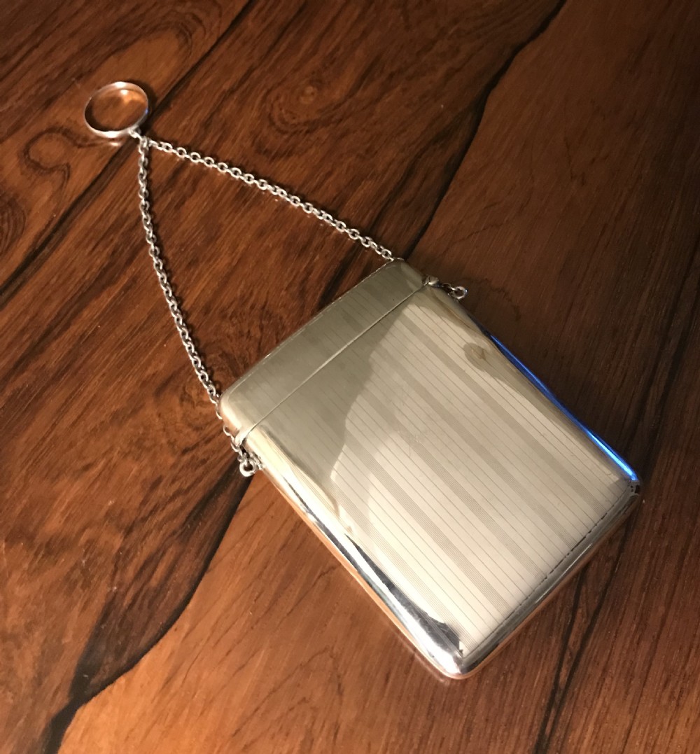 George V Solid Silver Card Case View VII