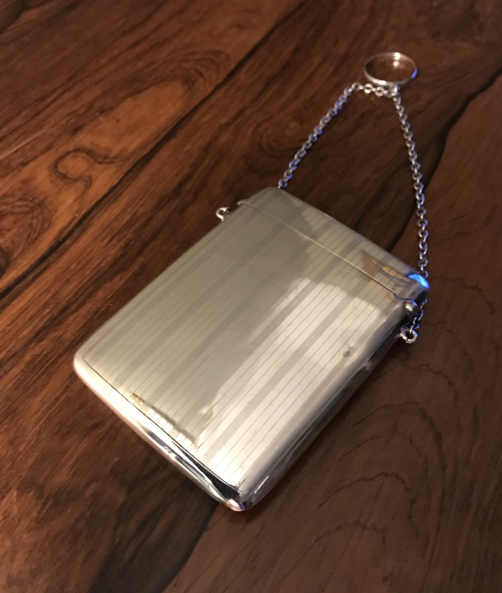 George V Solid Silver Card Case View VIII