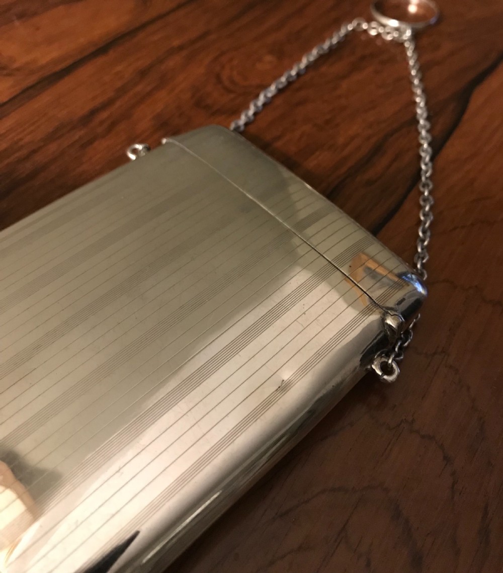 George V Solid Silver Card Case View IX