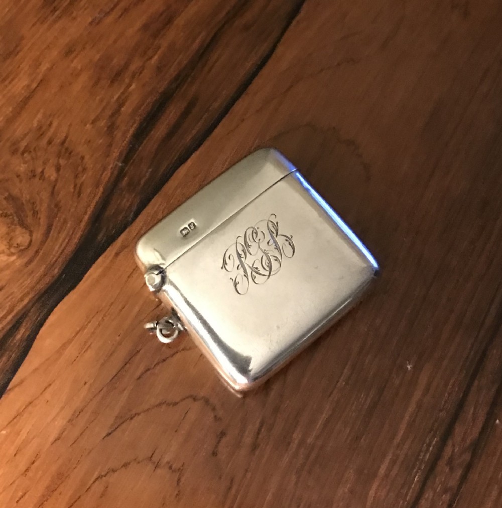 George V Silver Vesta Case, Chester