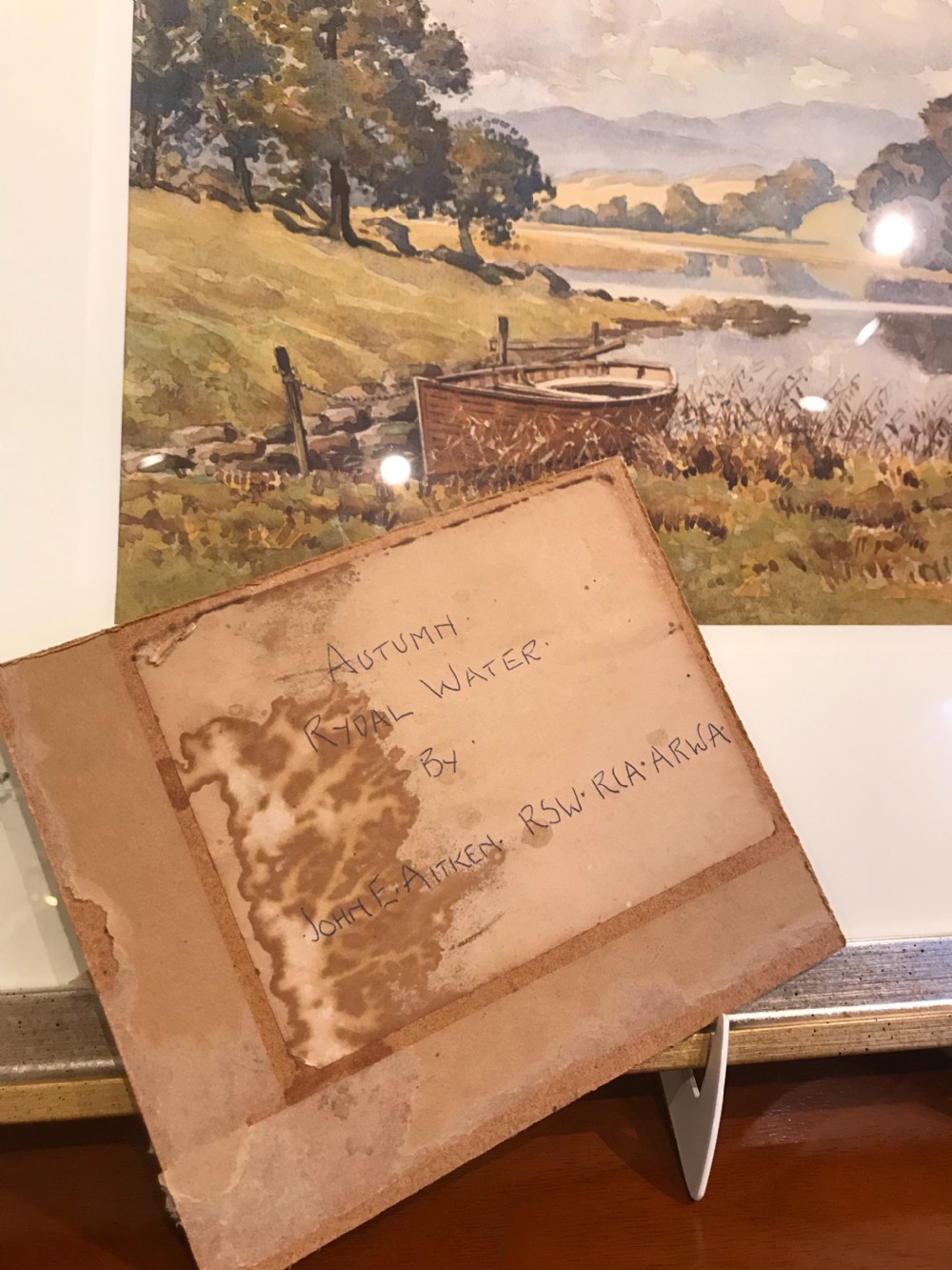 John Ernest Aitken Watercolour, Lake District, Cumbria View VII
