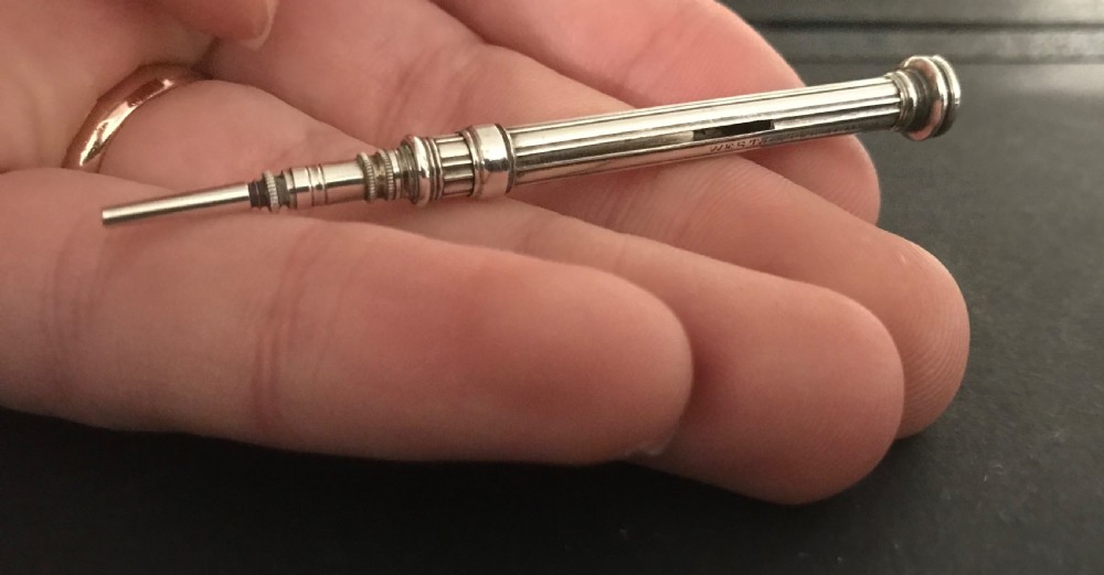 Victorian Silver Pencil by Fitzmaurice West 