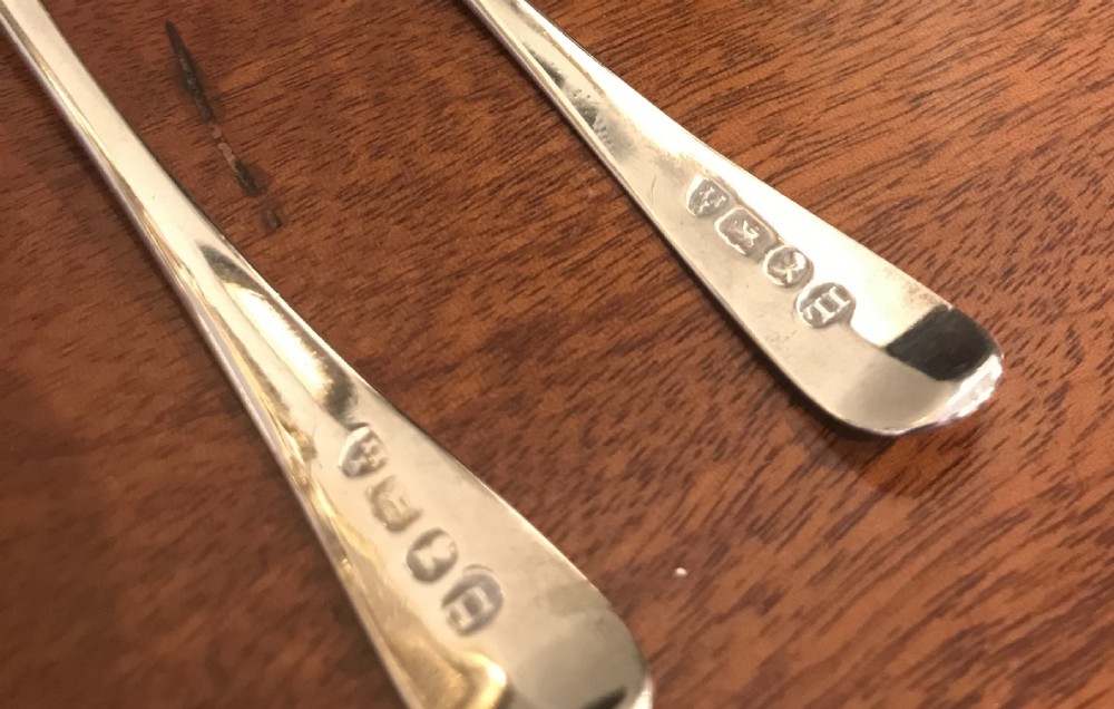 Set of Four George III Newcastle Silver Spoons View V