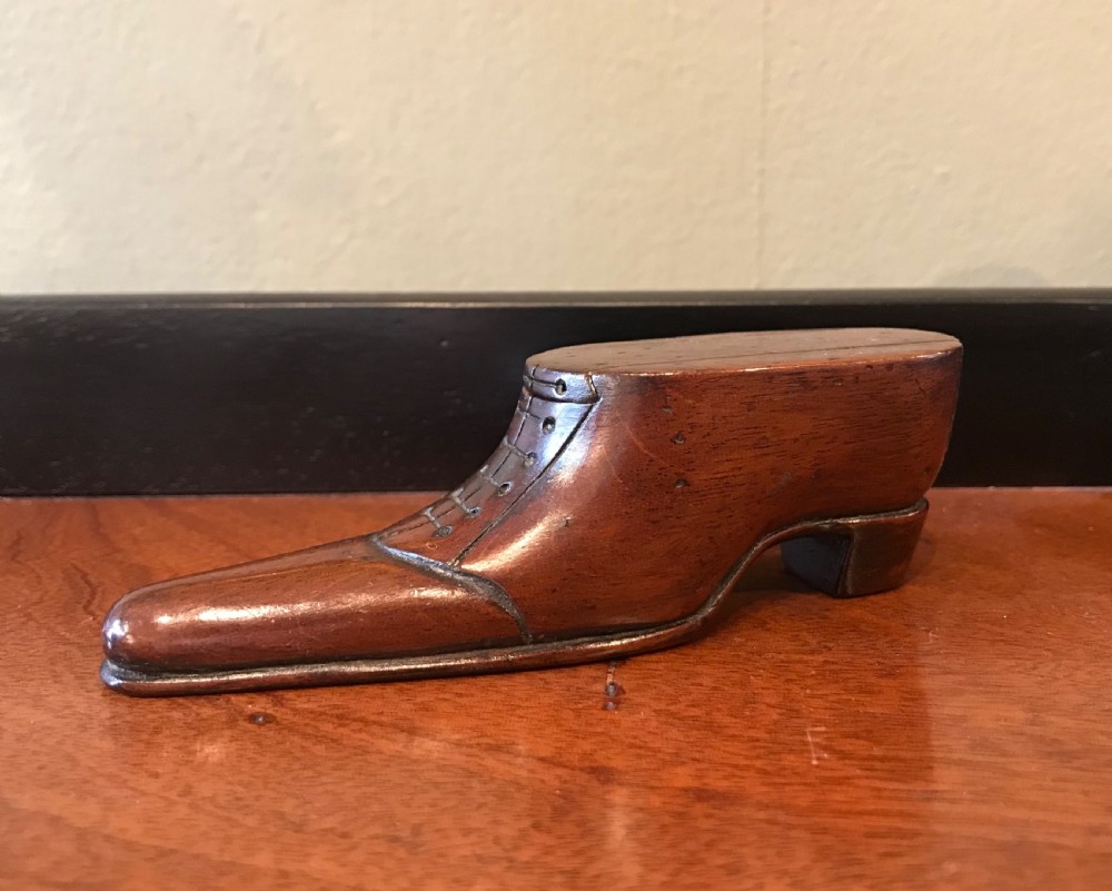 Victorian Mahogany Snuff Shoe View II
