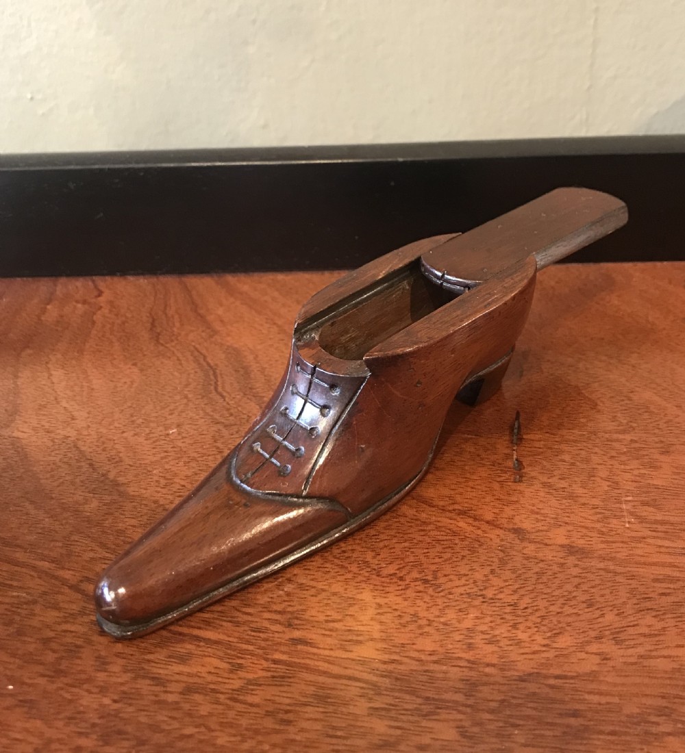 Victorian Mahogany Snuff Shoe View III