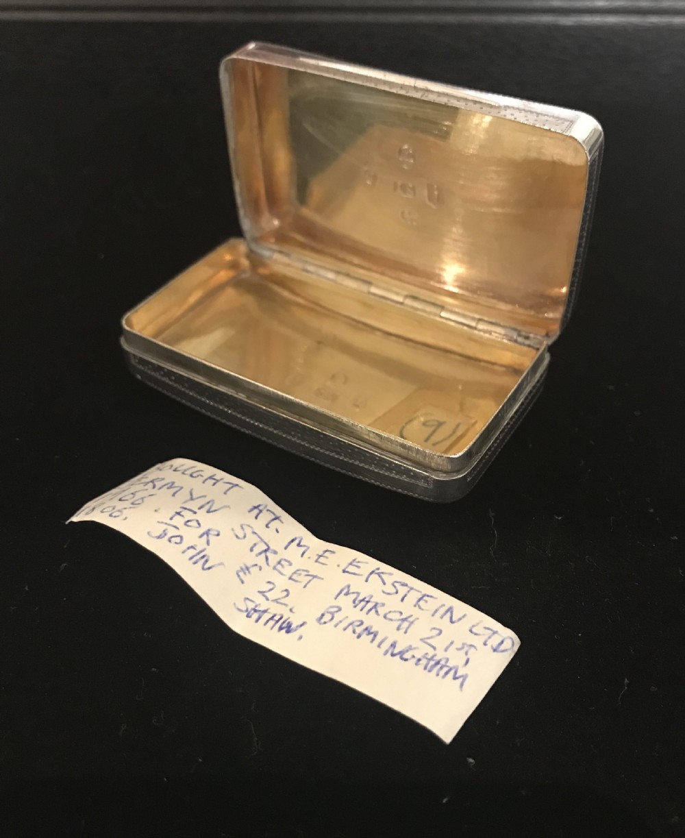 Stunning George III Silver Snuff Box  View VIII