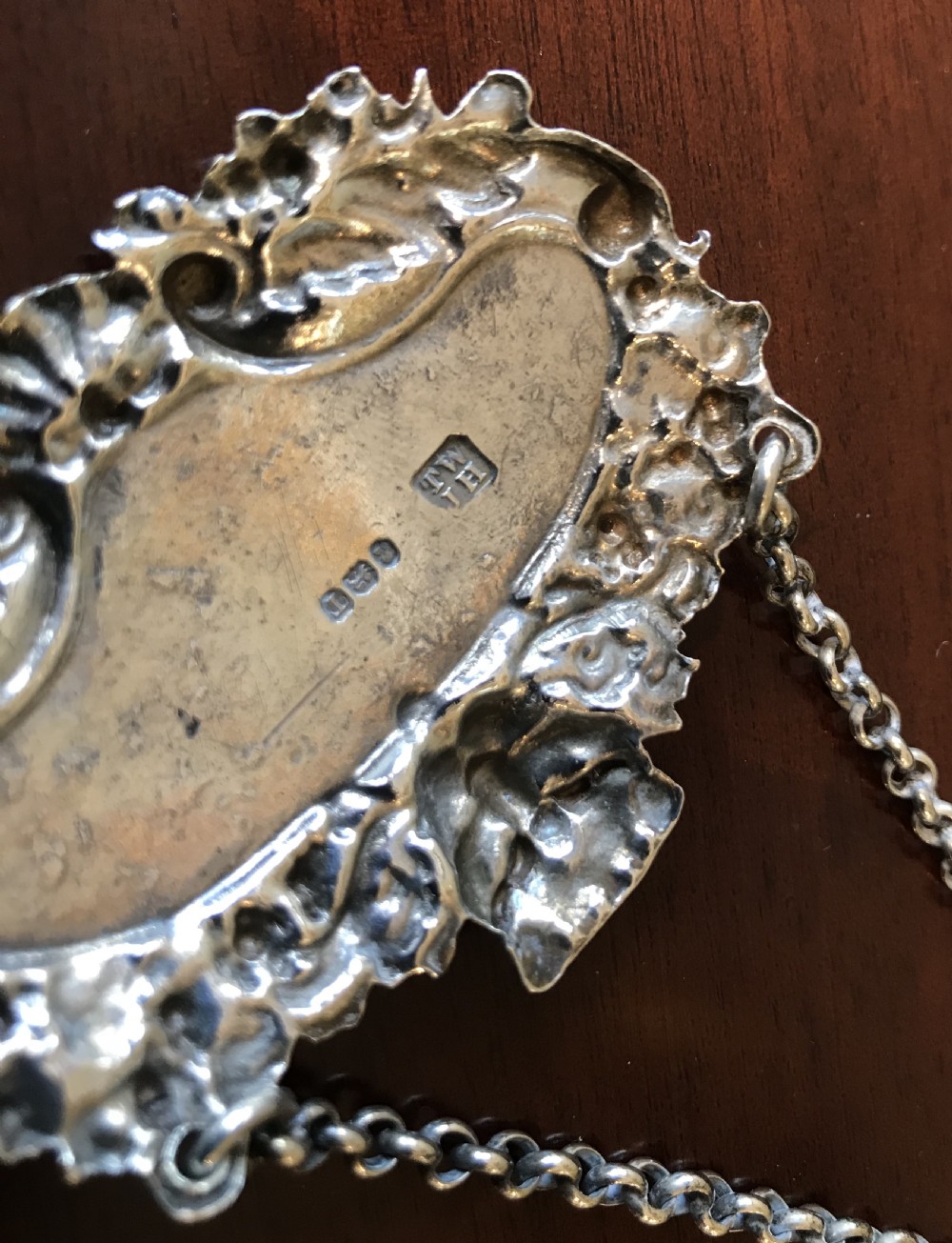 George III Silver Decanter Label View IV
