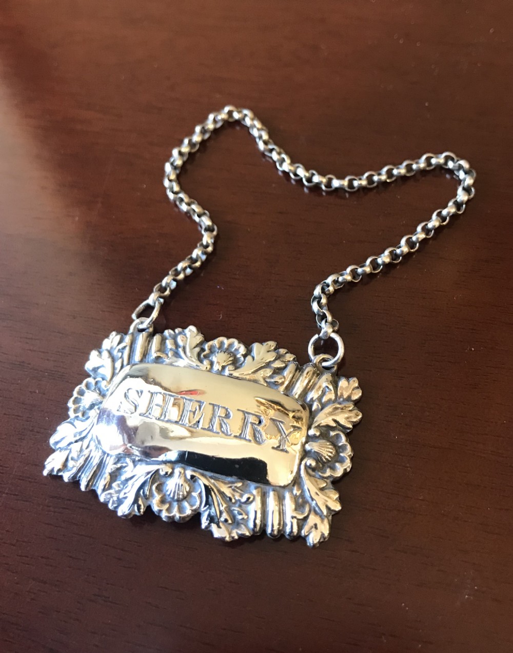 Delightful William IV Silver Sherry Label View II