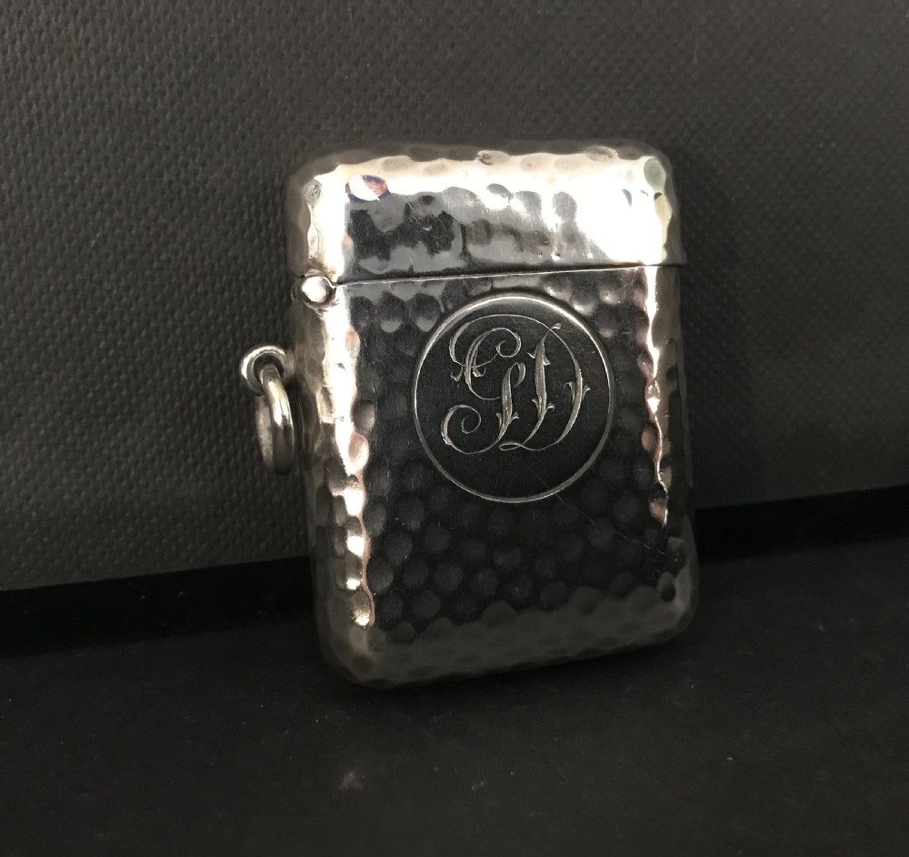 Good Edwardian Silver Seamless Vesta by Sampson Mordan View III