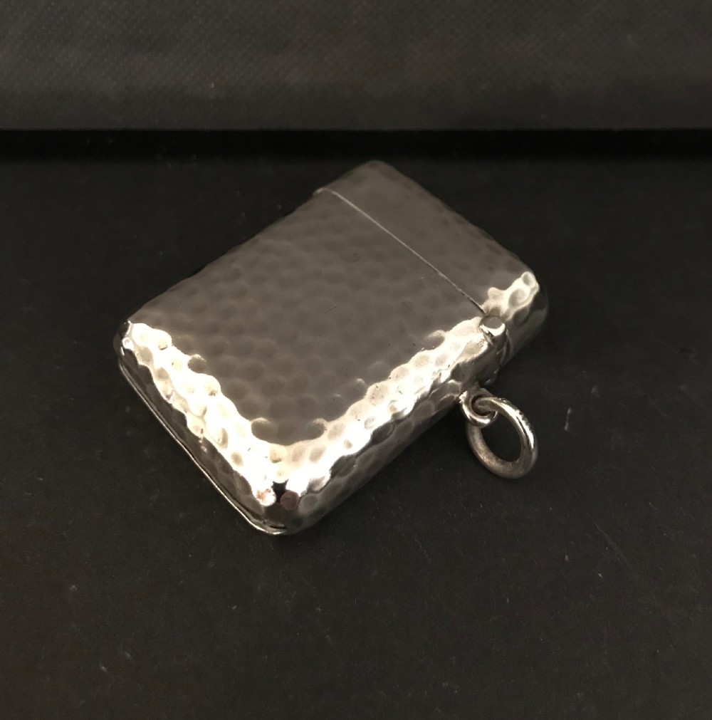 Good Edwardian Silver Seamless Vesta by Sampson Mordan View IV