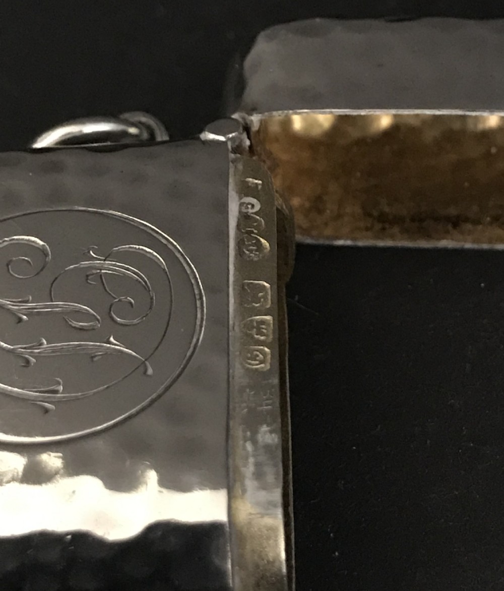 Good Edwardian Silver Seamless Vesta by Sampson Mordan View VI