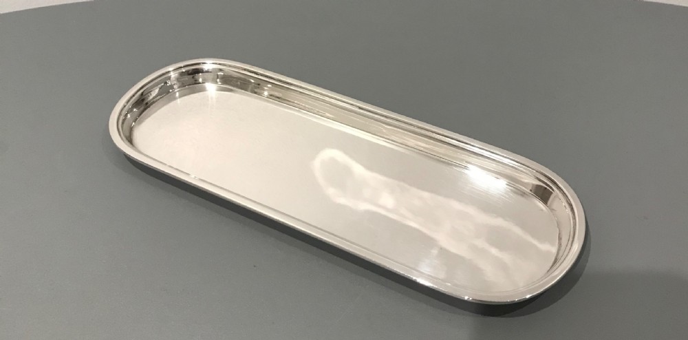 Superb Quality Silver Pen Tray, Mappin & Webb View II