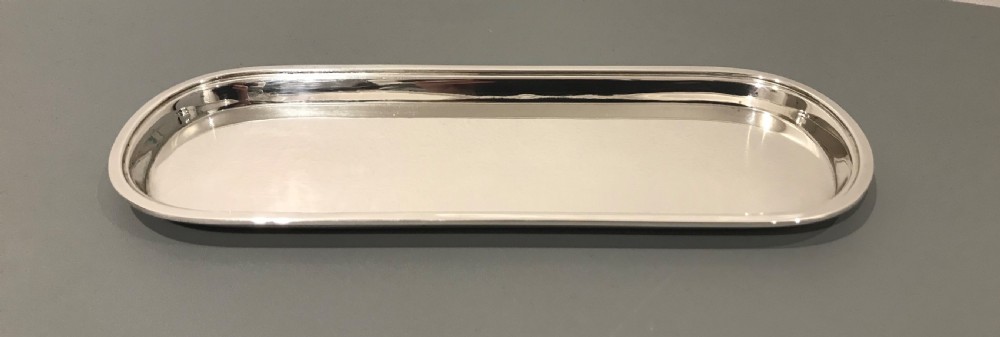 Superb Quality Silver Pen Tray, Mappin & Webb View III