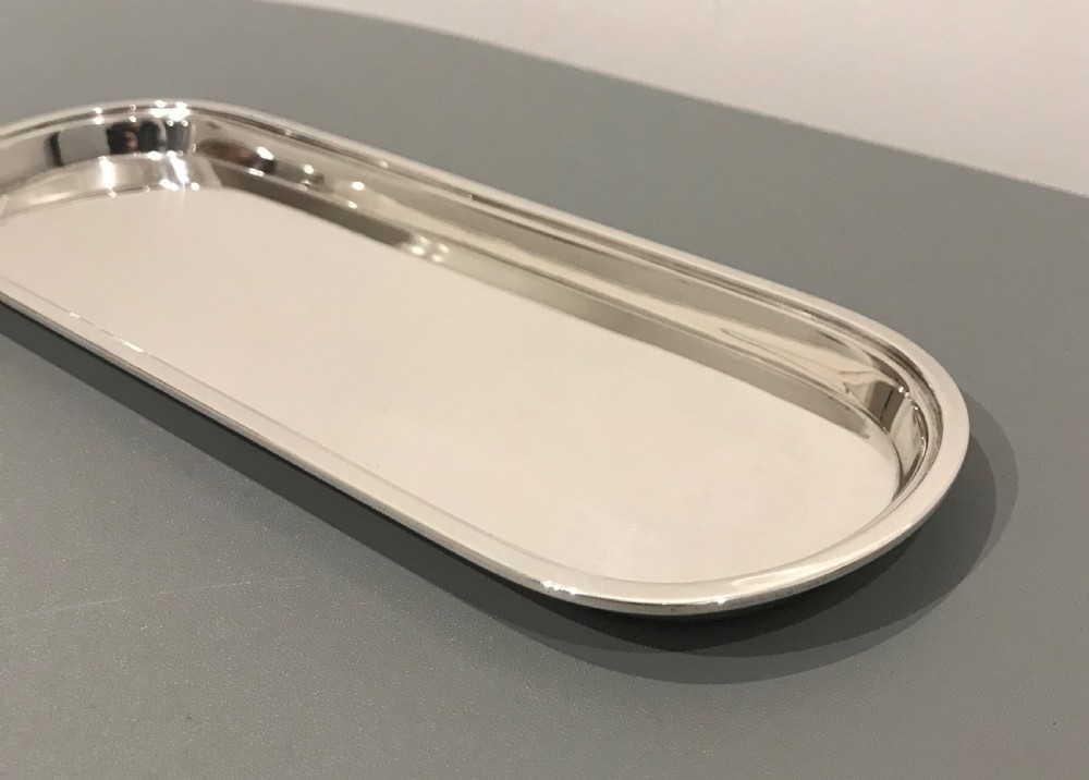 Superb Quality Silver Pen Tray, Mappin & Webb View V