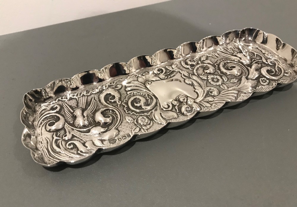 Victorian Silver Tray by Goldsmith & Silversmiths, 1900 View II