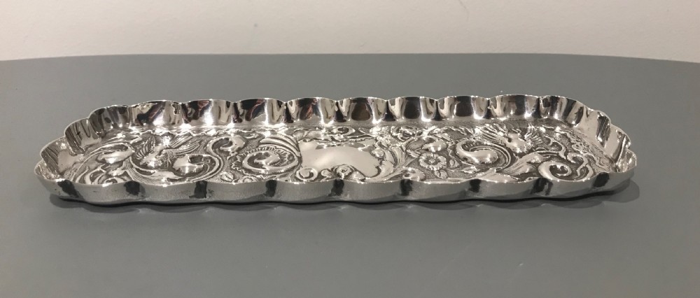 Victorian Silver Tray by Goldsmith & Silversmiths, 1900 View III