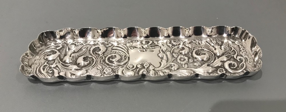 Victorian Silver Tray by Goldsmith & Silversmiths, 1900 View IV