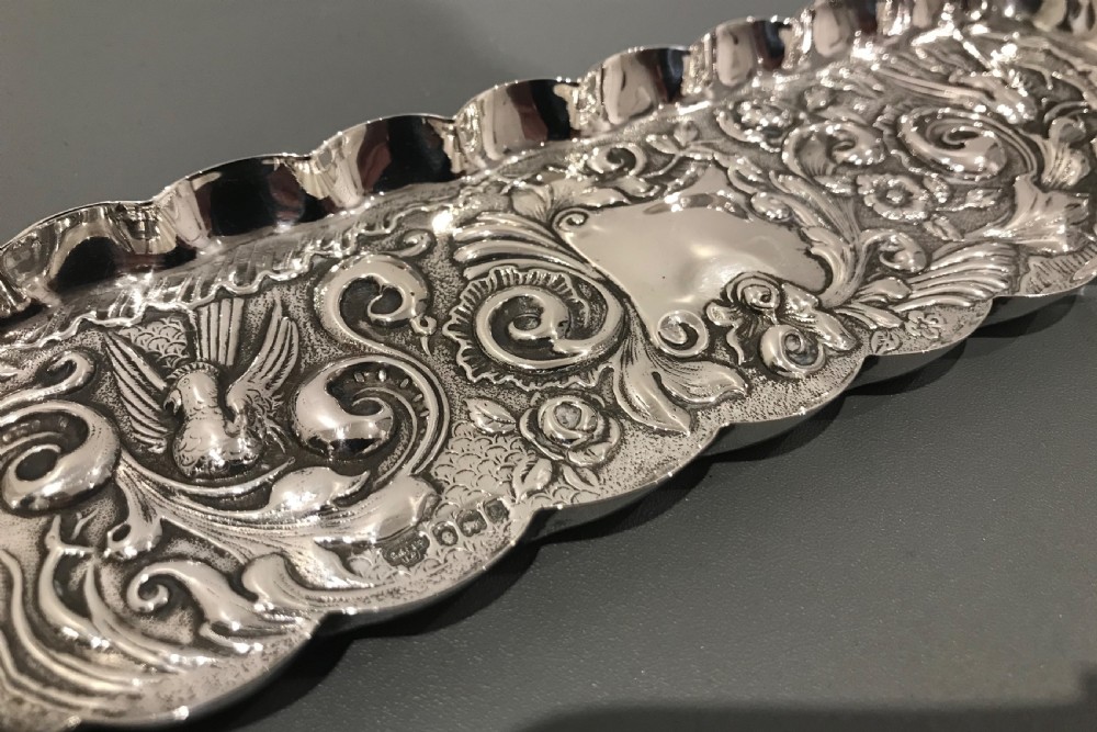 Victorian Silver Tray by Goldsmith & Silversmiths, 1900 View V