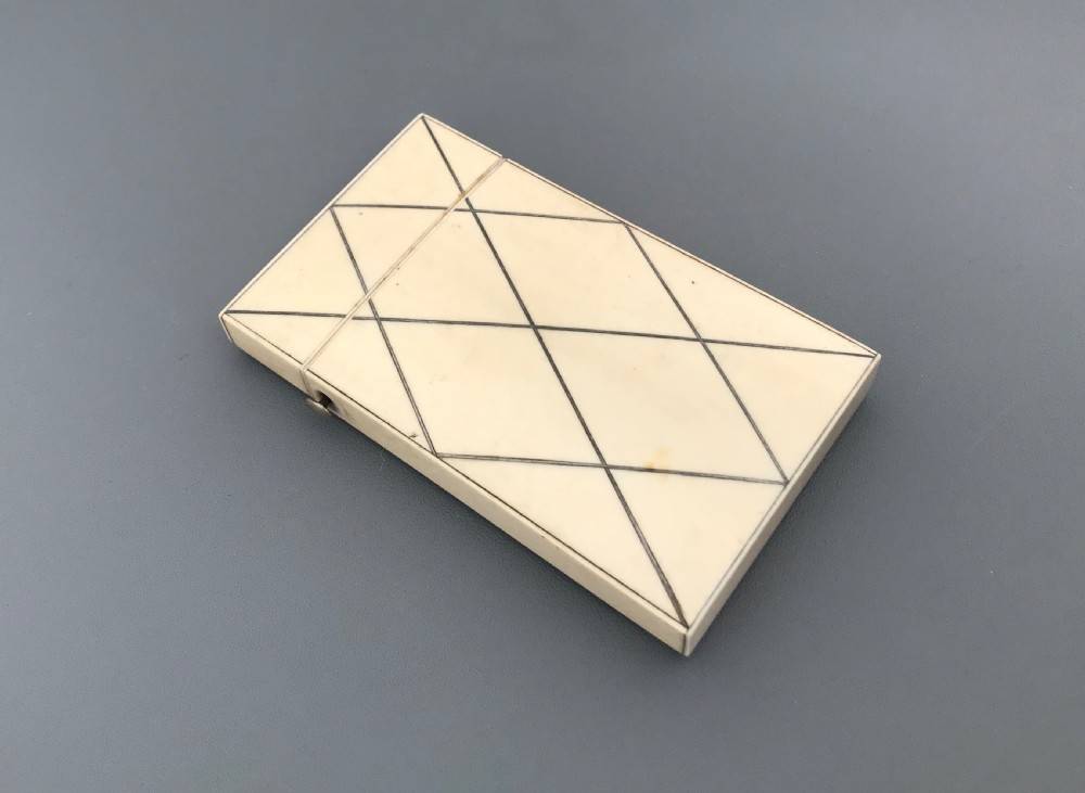 Superb Quality Ivory and Silver Card Case View II