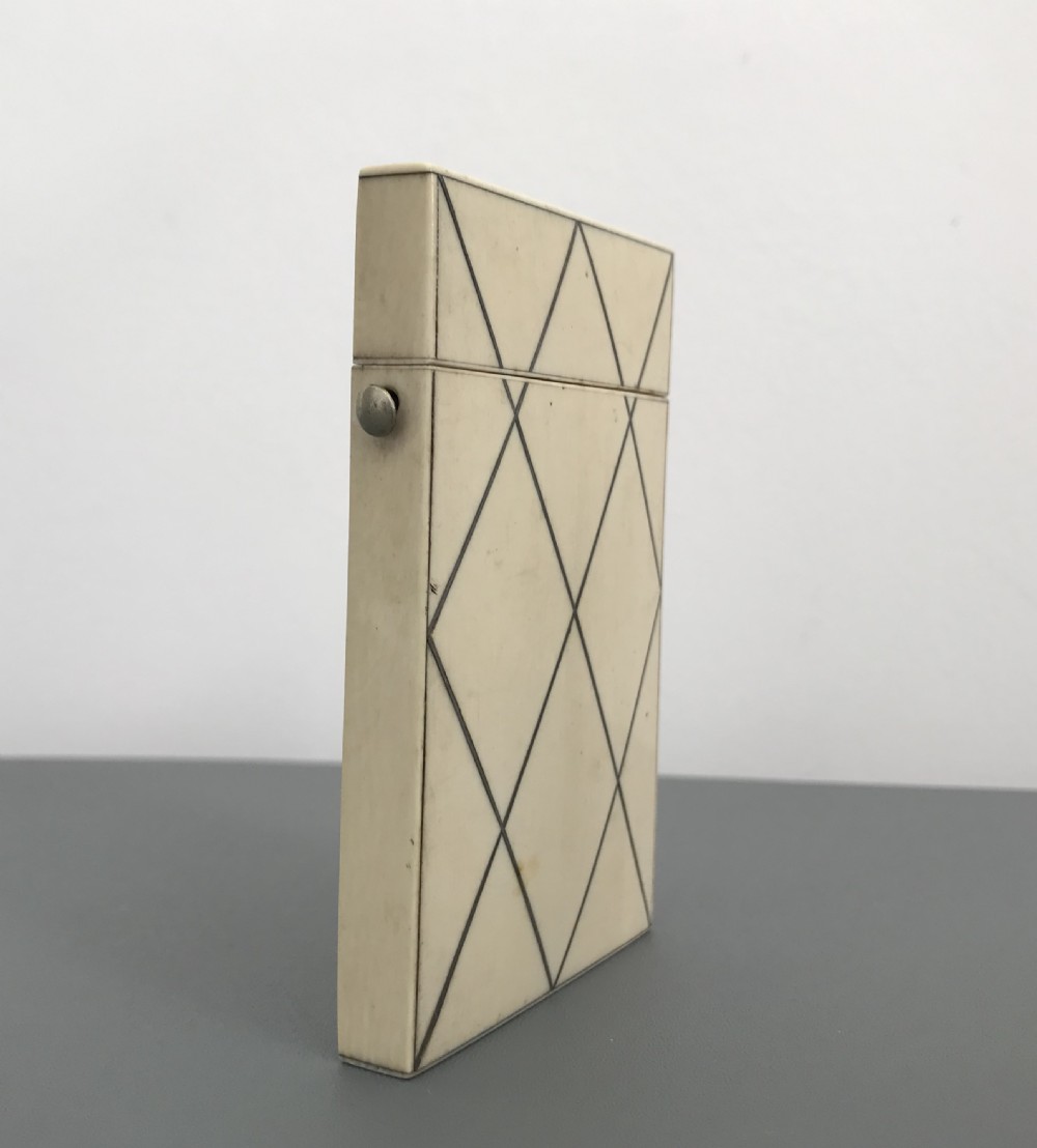 Superb Quality Ivory and Silver Card Case View III
