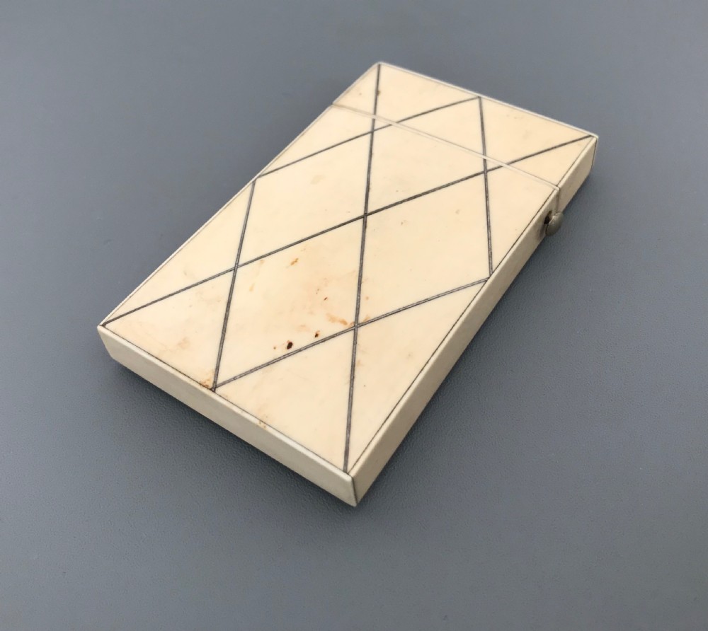 Superb Quality Ivory and Silver Card Case View IV
