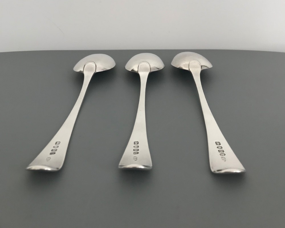 Three George III Silver Serving Spoons, 1797 View IV