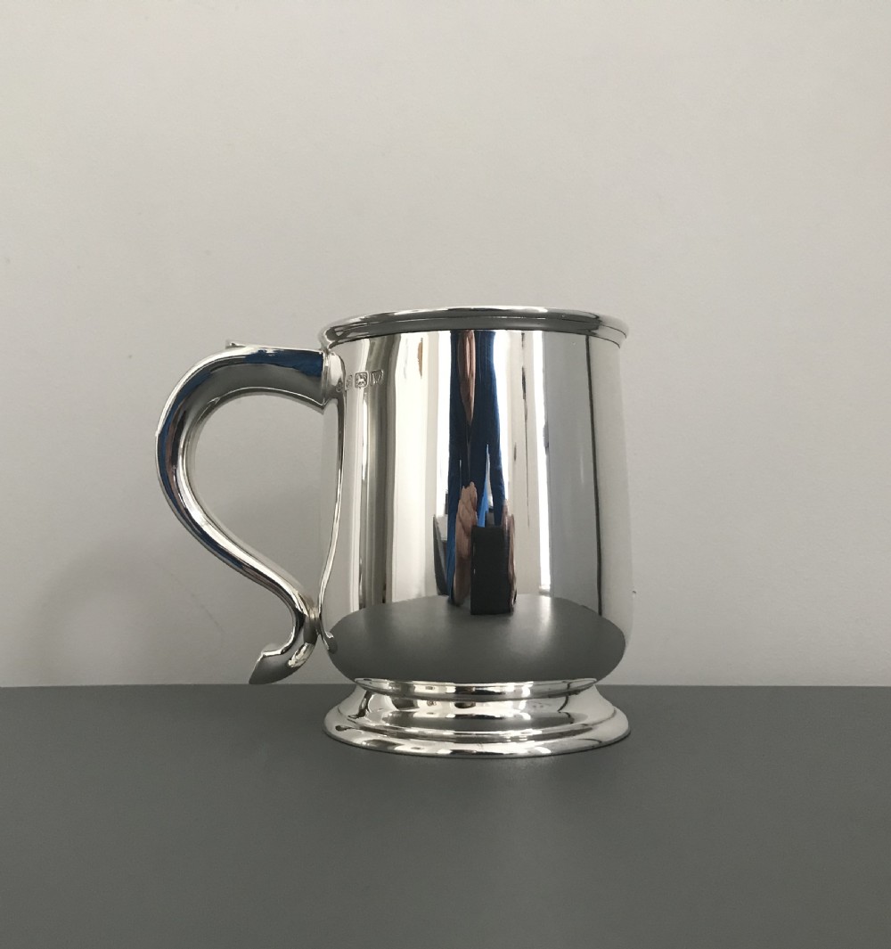 Solid Silver Pint Tankard View III