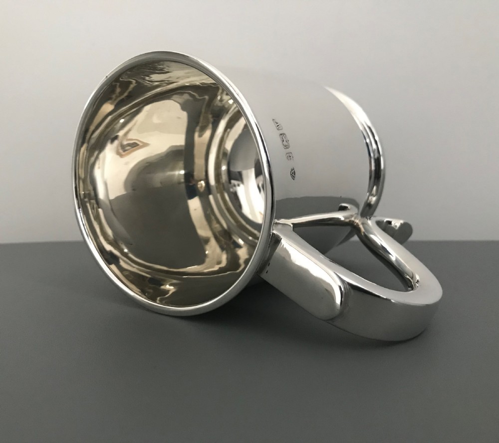 Solid Silver Pint Tankard View V