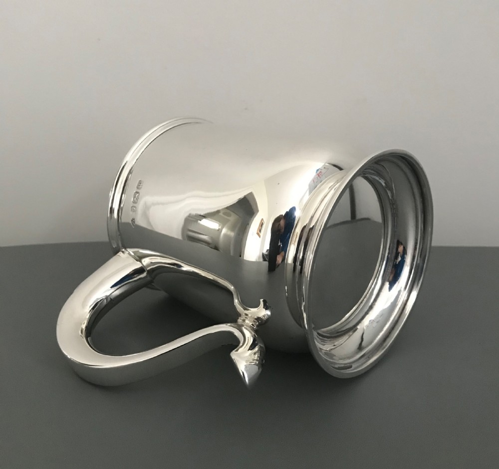 Solid Silver Pint Tankard View VI