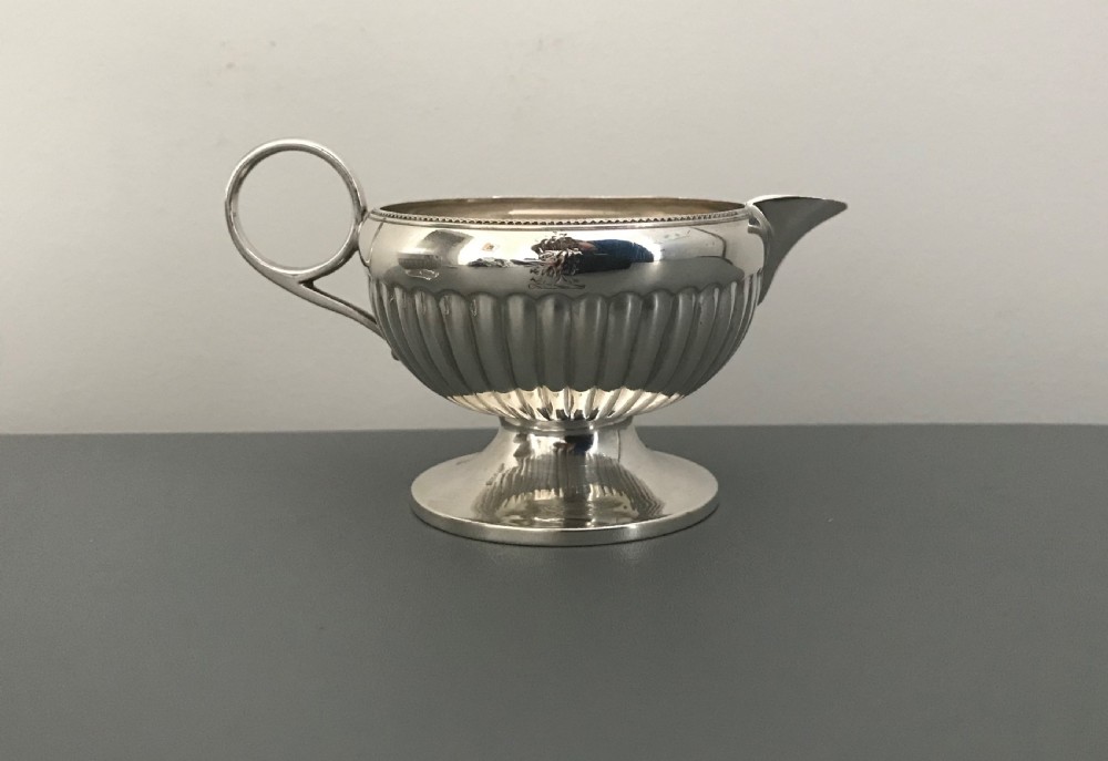 Victorian Solid Silver Sugar & Cream Set View IX