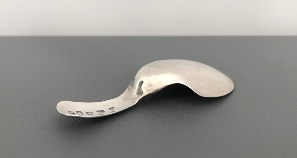 George III Silver Caddy Spoon View III