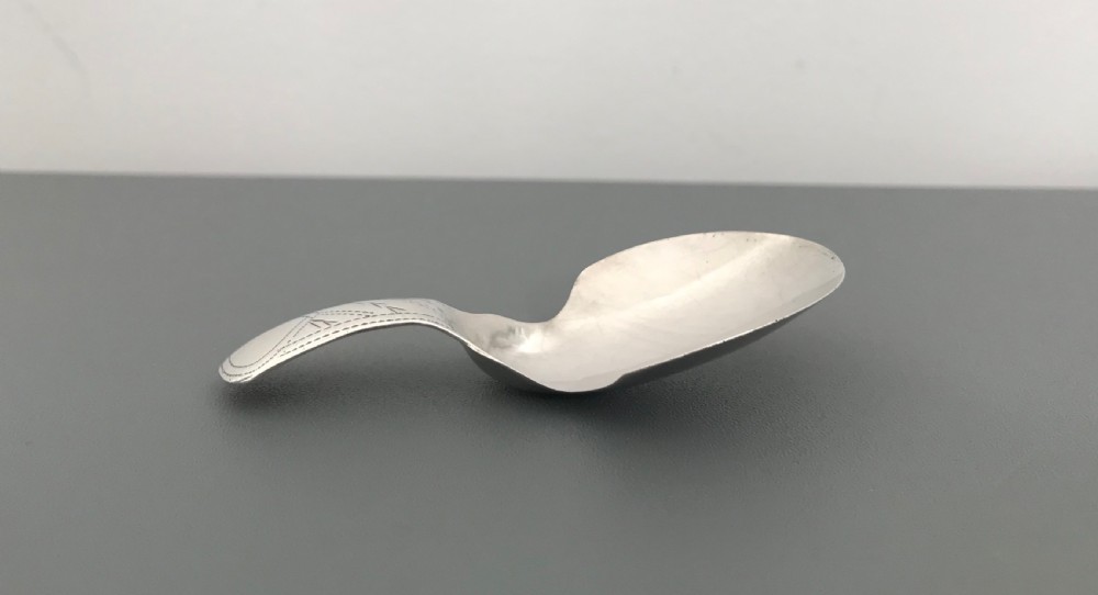 George III Silver Caddy Spoon View IV