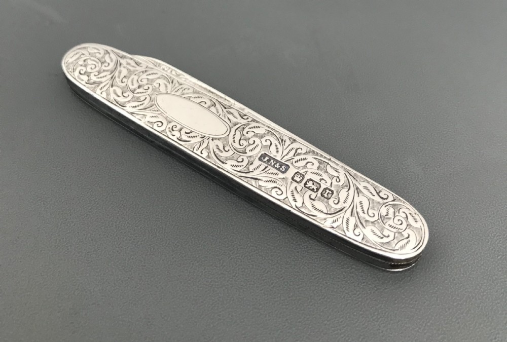 Stunning Edwardian solid silver fruit pen knife View IV